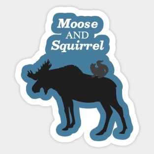 Supernatural Moose and Squirrel Sticker